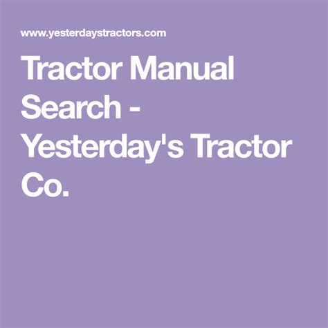 yesterdays tractor|yesterday's tractor catalog.